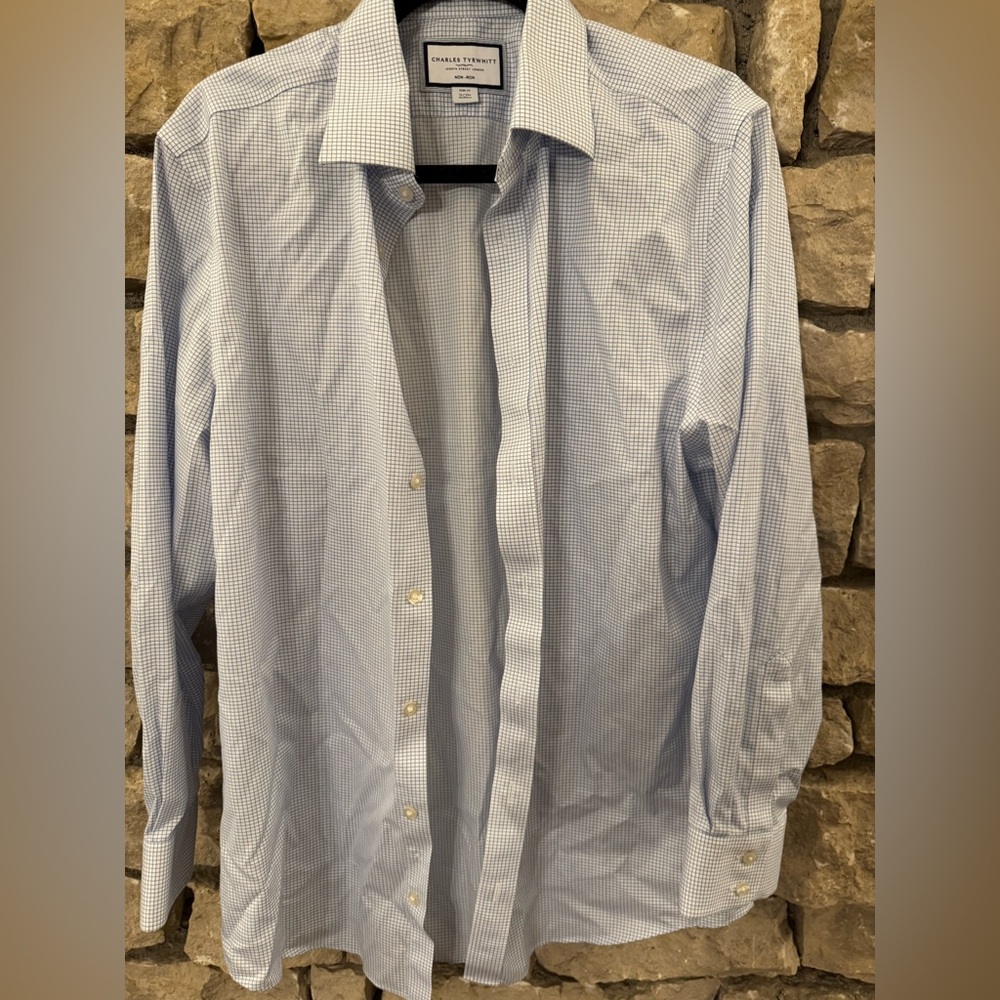 Charles Tyrwhitt Light Blue Gingham Shirt